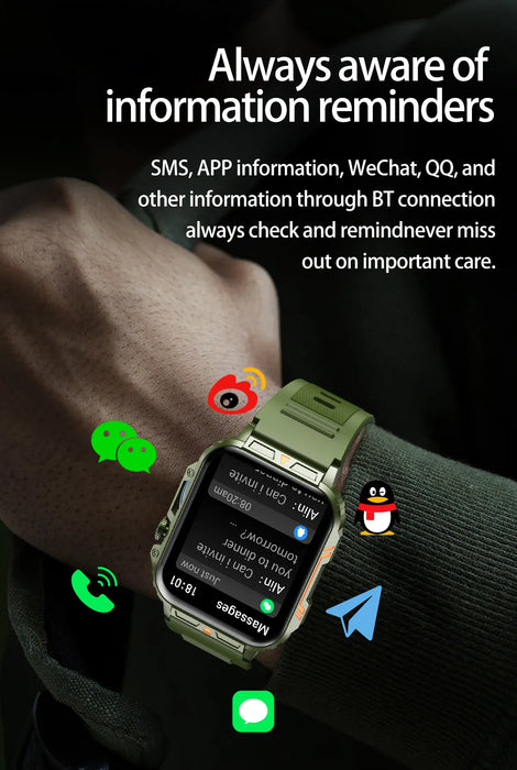 Sports Smartwatch Fitness Tracker with Call Answering