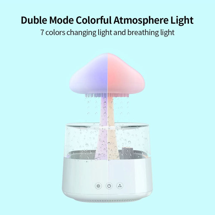 Rain Cloud Mushroom Humidifier - Water Drop Design