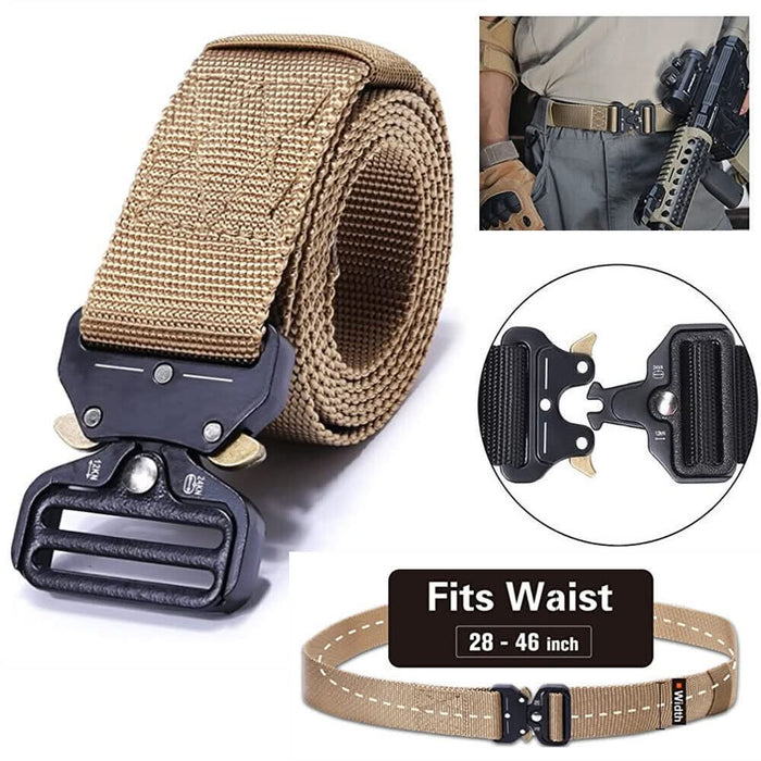 Premium Men's Casual Military Tactical Nylon Belt