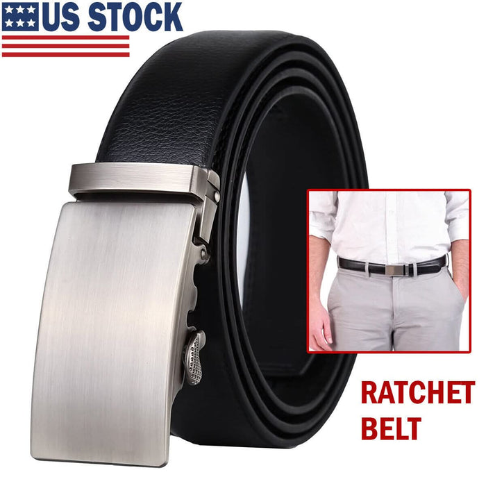 Men's Microfiber Leather Ratchet Belt