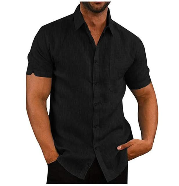 Men's Casual Loose Fit Short Sleeve Summer Tee Shirt