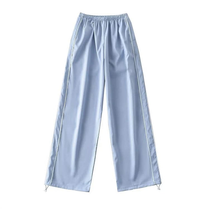 Women's Drawstring Striped Quick-Dry Casual Pants