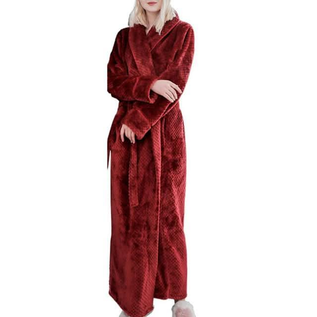 Men's and Women's Warm Fleece Winter Bath Robe