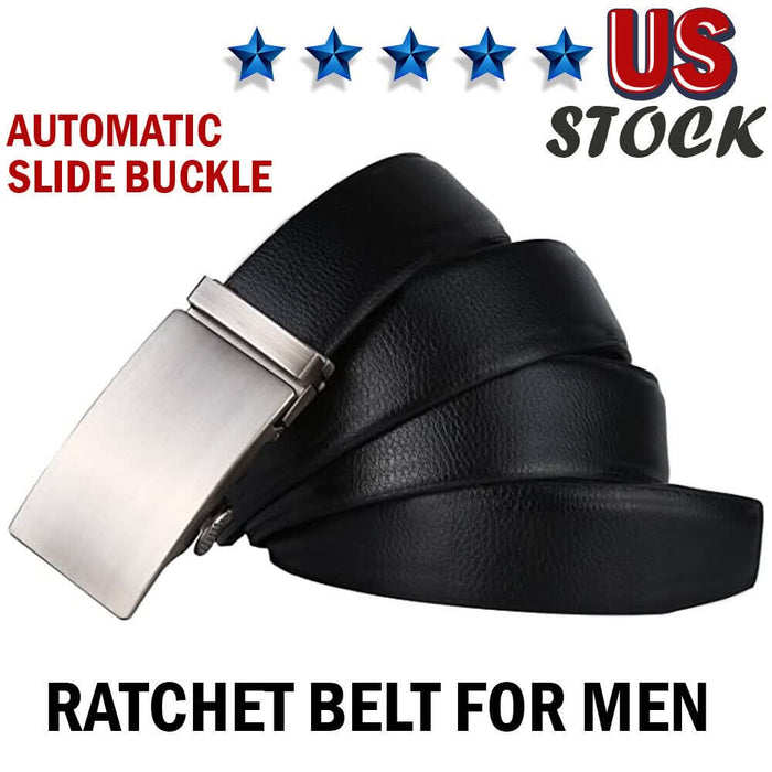 Men's Microfiber Leather Ratchet Belt