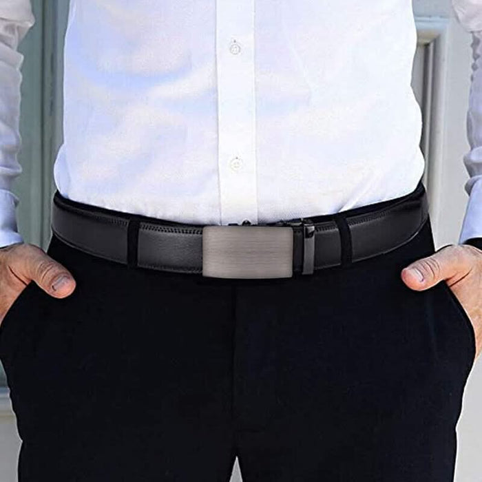 Men's Microfiber Leather Ratchet Belt