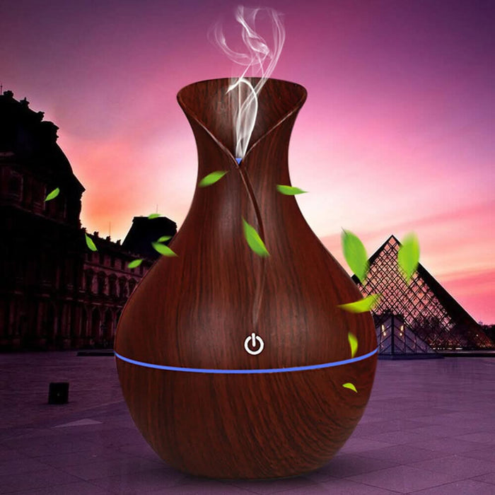 LED Ultrasonic Aroma Humidifier and Essential Oil Diffuser