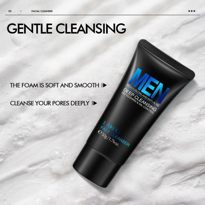 Men's Facial Skincare Scrub Cleanser