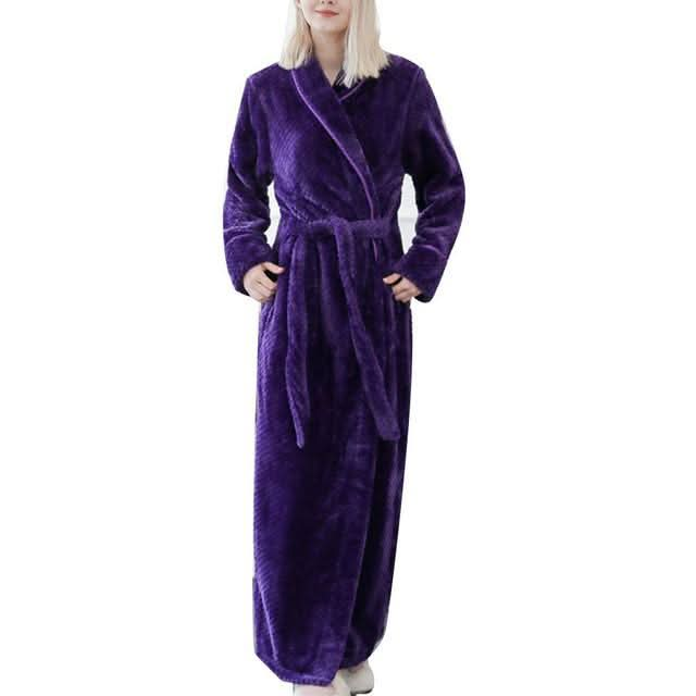 Men's and Women's Warm Fleece Winter Bath Robe