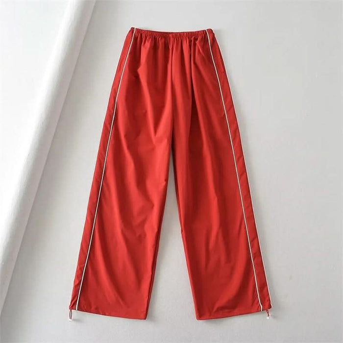 Women's Drawstring Striped Quick-Dry Casual Pants