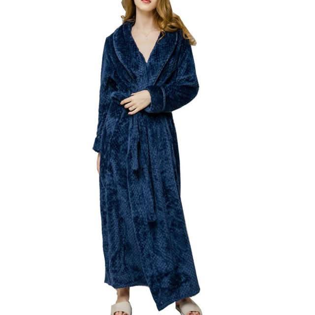 Men's and Women's Warm Fleece Winter Bath Robe