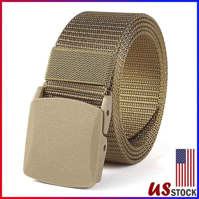 Men's Adjustable Military Tactical Nylon Canvas Belt