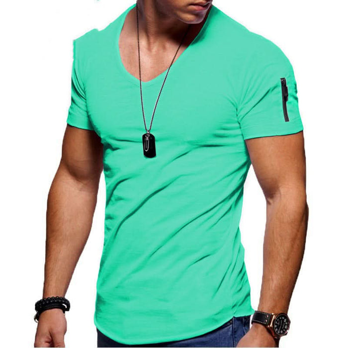 Men's Casual Short Sleeve Cotton T-Shirt