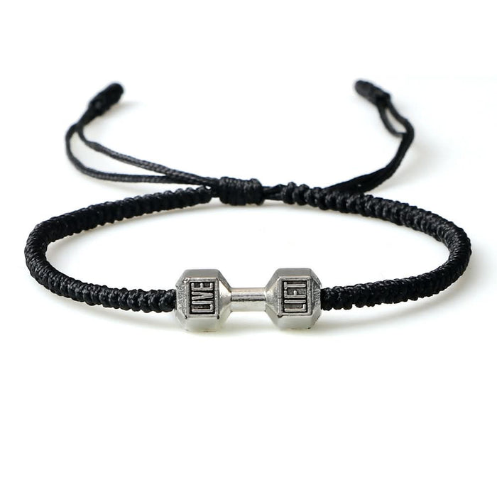 Woven Dumbbell Alloy Bracelet